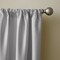 Threadmade Home Versailles Faux Silk Blackout Window Curtain, Gray - 52"W x 95"L